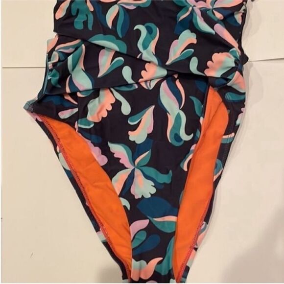 Anthropologie Maeve Violet Wrap Halter Swimsuit Sz M NWOT - Picture 4 of 10